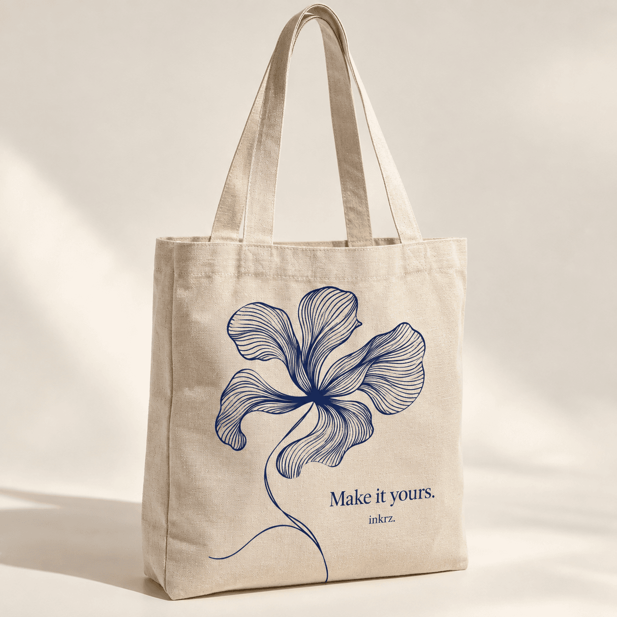 Beige Tote Bags - DTF